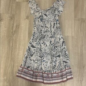 BeBop Black and White Paisley Casual Dress